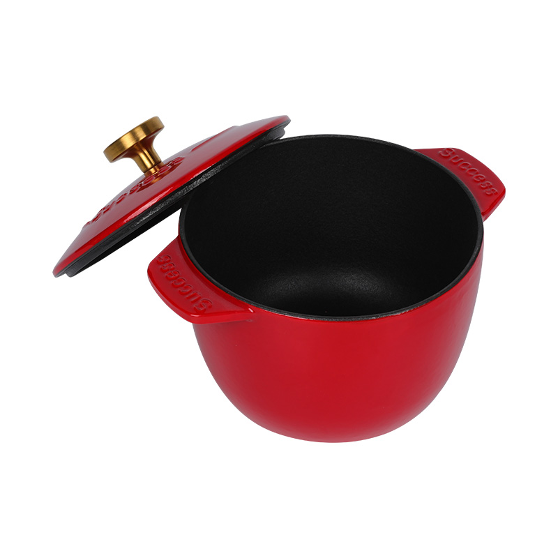 Panela elétrica de arroz Cocotte com forno holandês de ferro fundido esmaltado